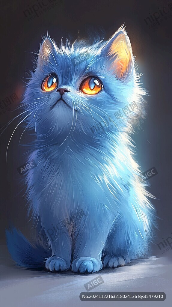 金吉拉猫插画