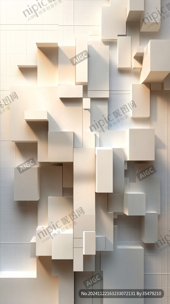 3d立体方块背景