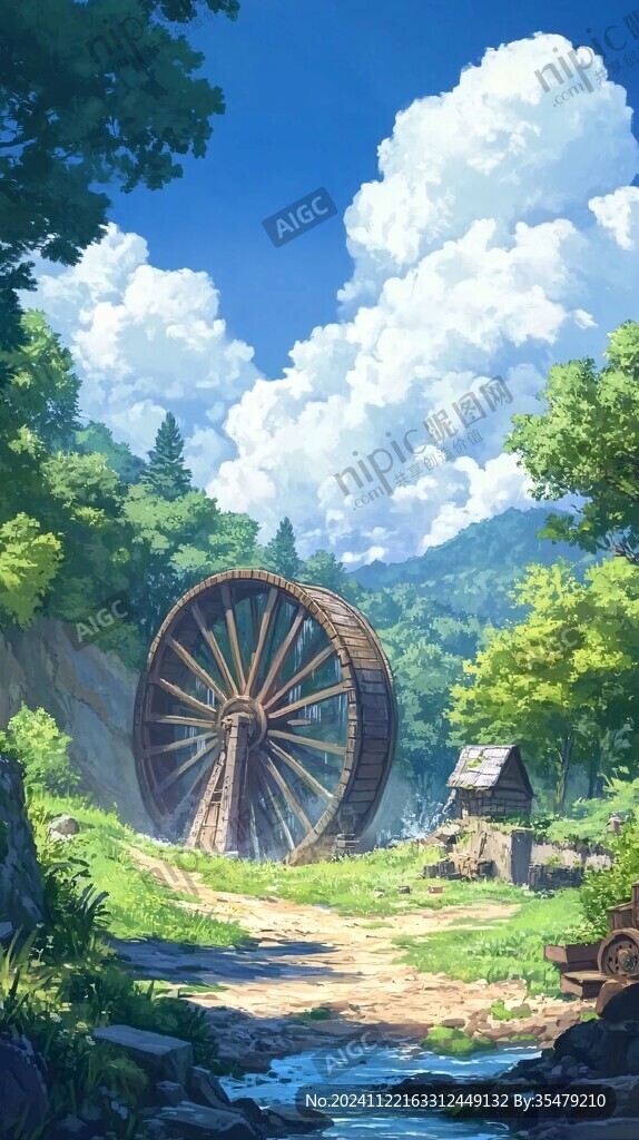 动漫场景插画