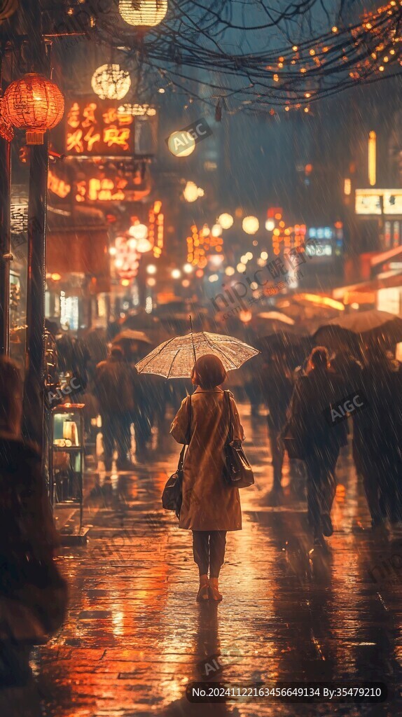 雨天的路人