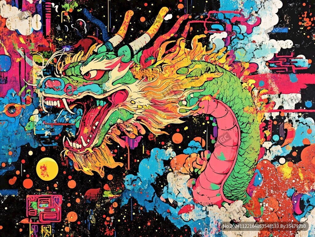 龙年文创插画