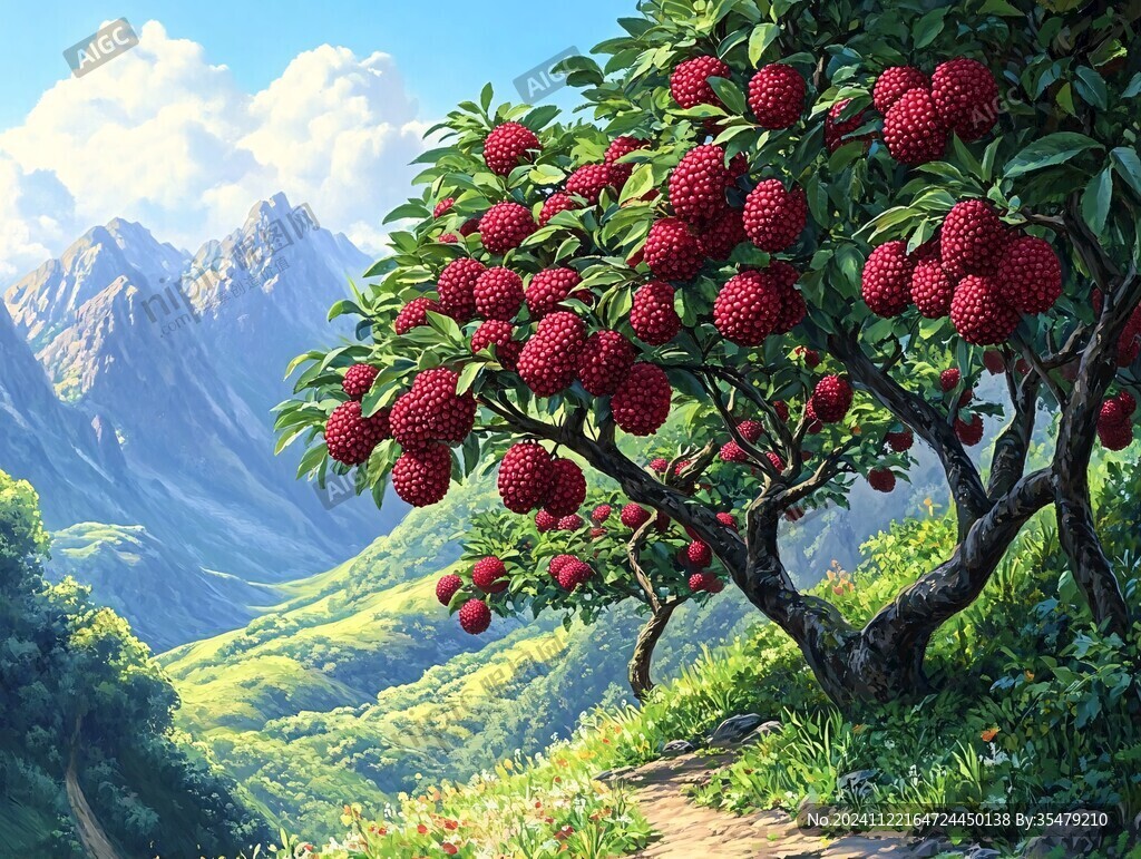 荔枝宣传画
