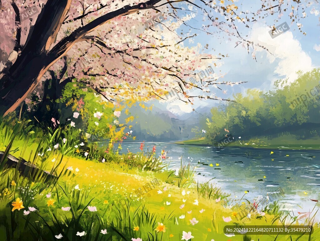 春色风景画