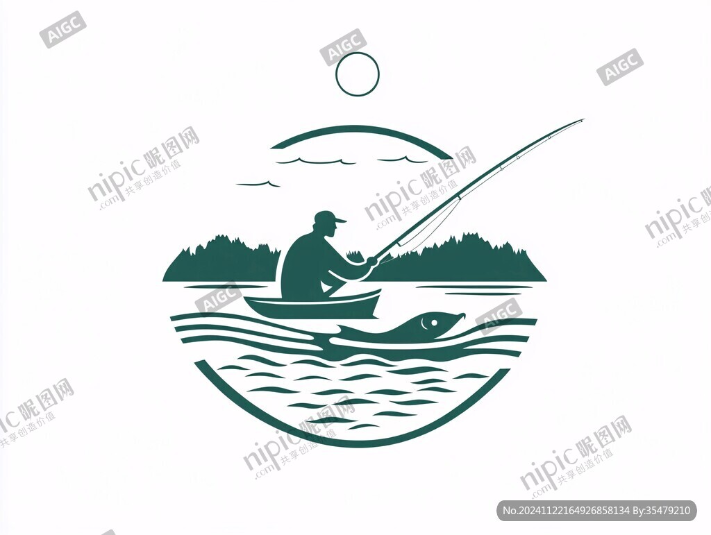 钓鱼logo设计
