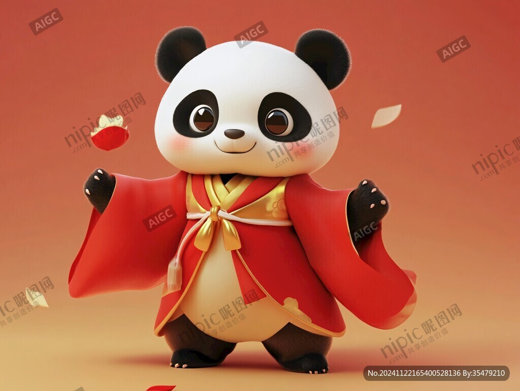 熊猫功夫大侠形像设计
