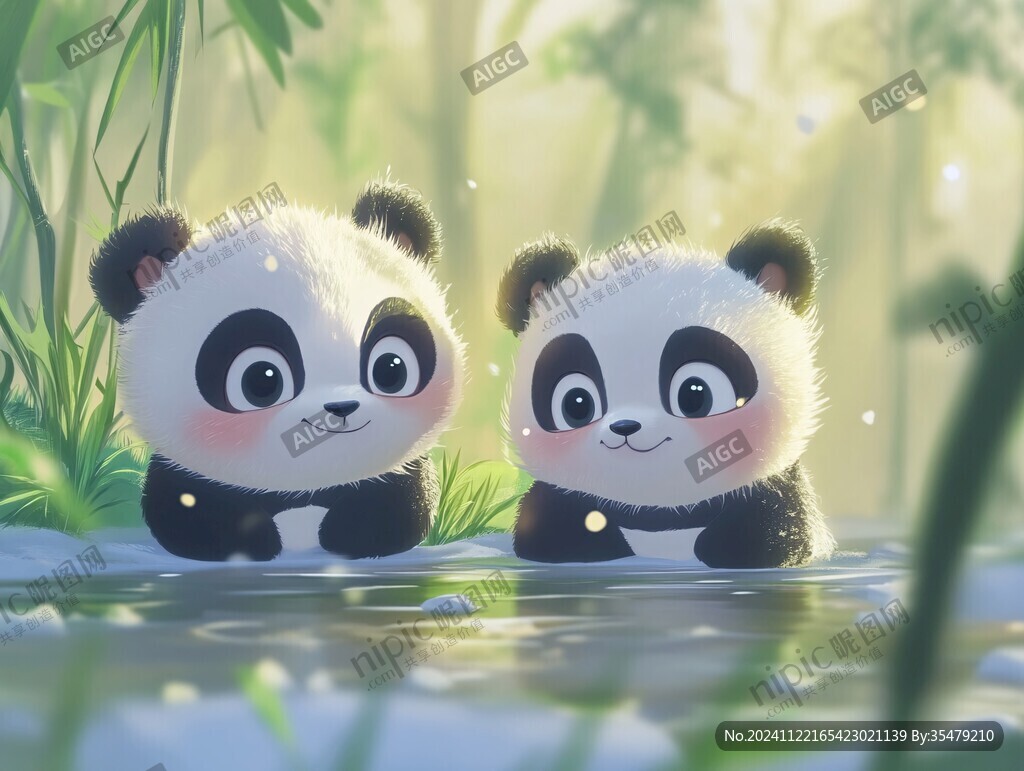 熊猫宝宝插画