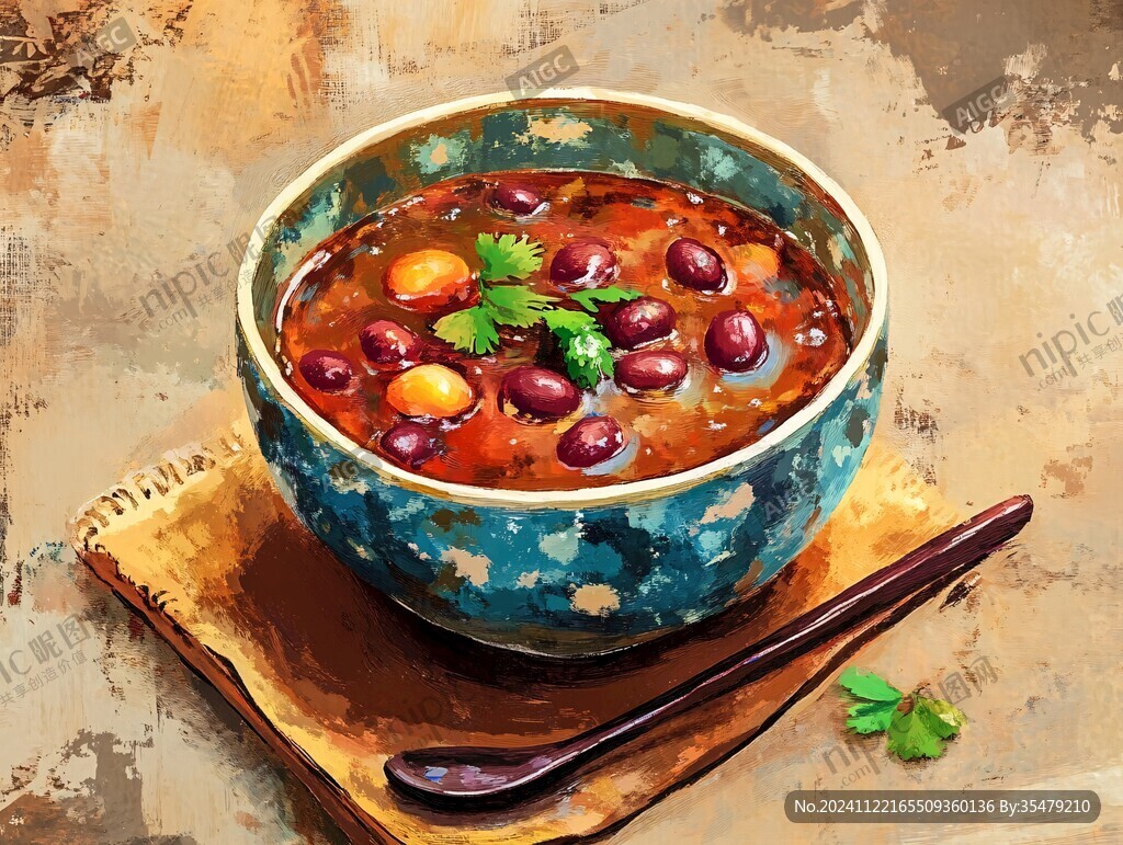 碗豆面插画