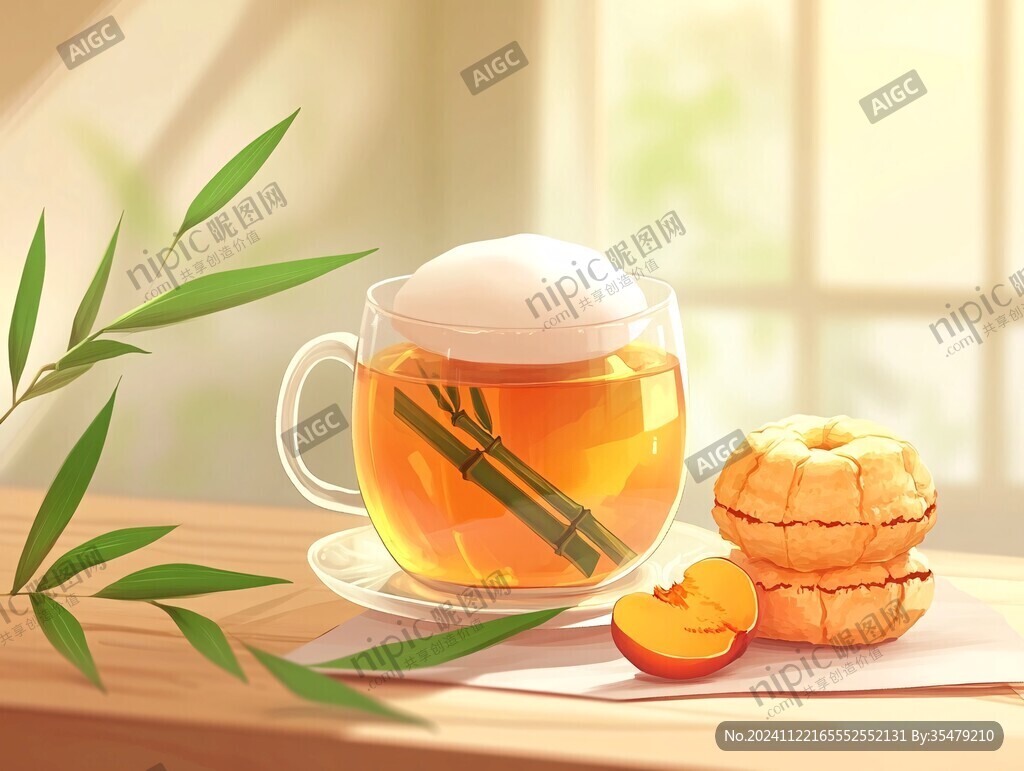 红茶插画