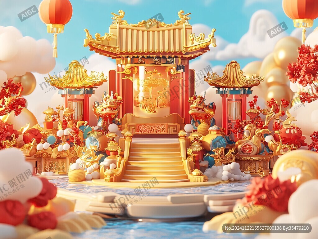 3d月饼场景