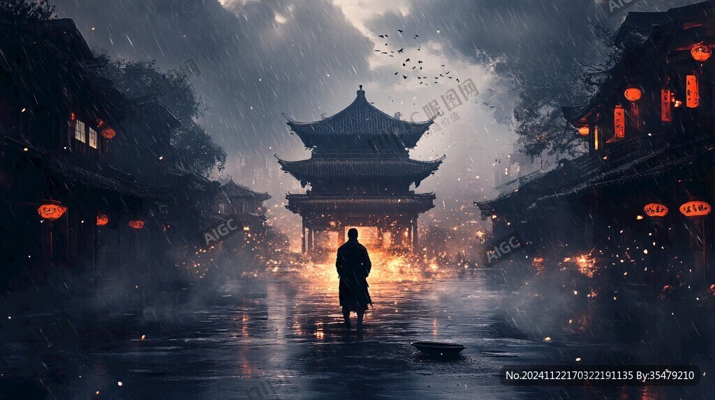 古风夜景