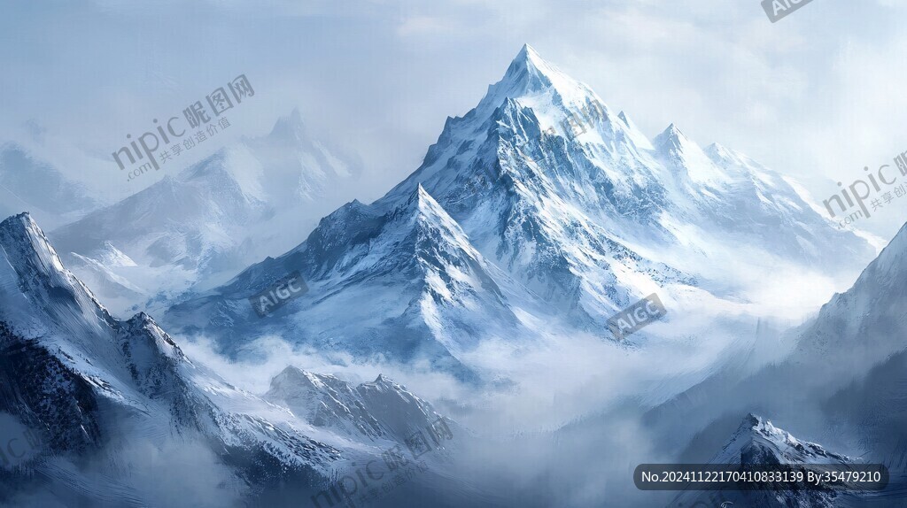 雪山原画