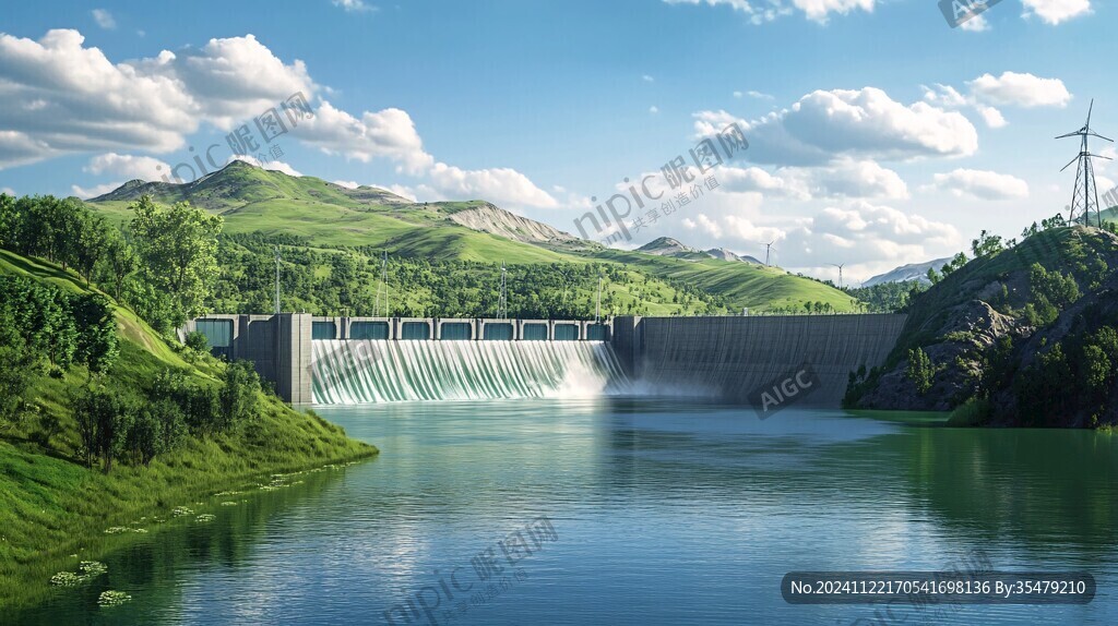 绿色水电站