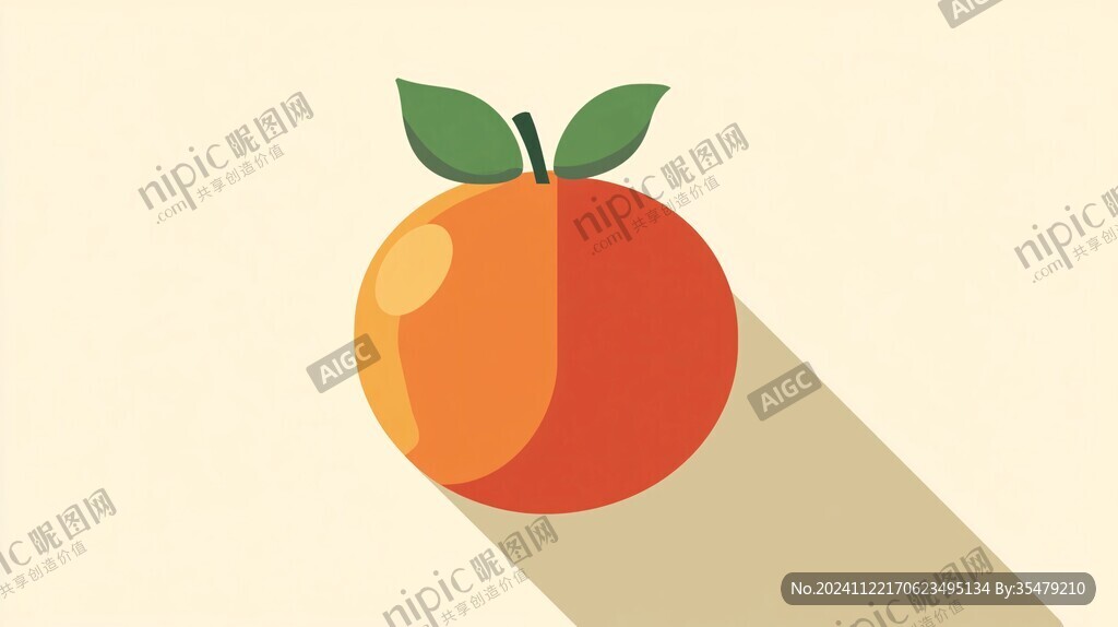 扁平西红柿插画