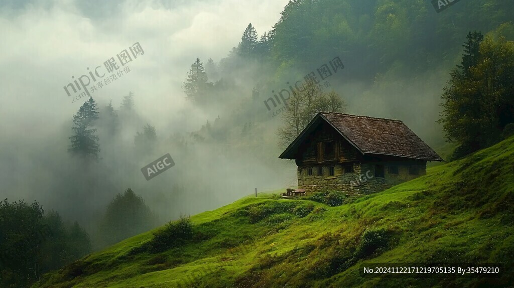 唯美大山深处有人家