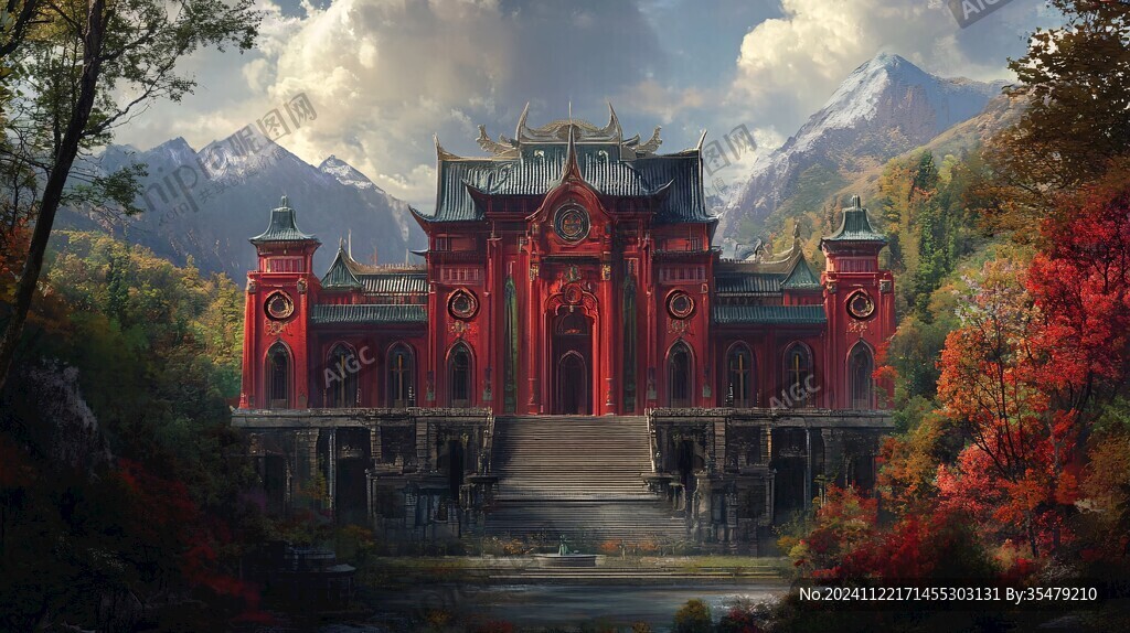 宏大寺庙场景
