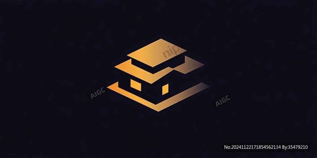 金色现代建筑logo