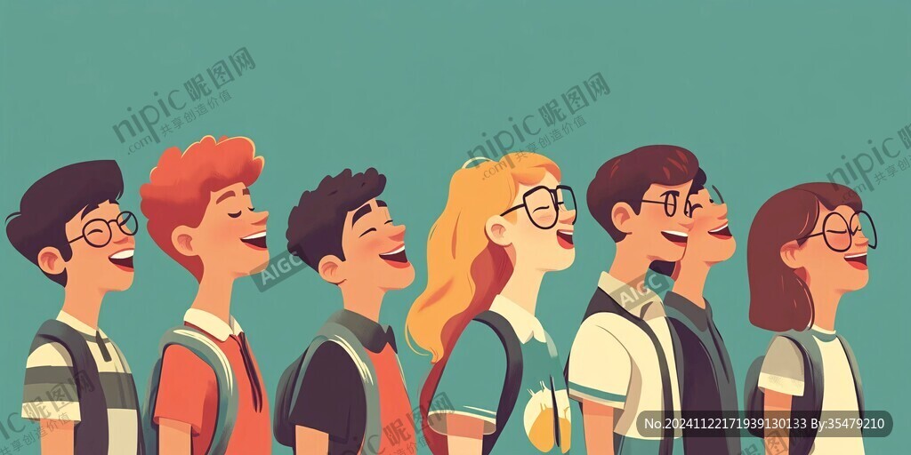 人物学生插画