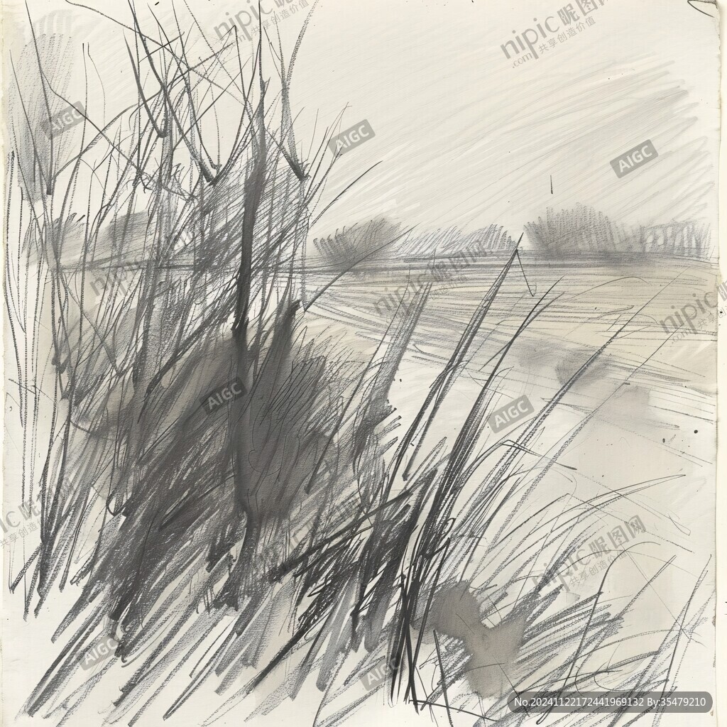 枯草艺术画