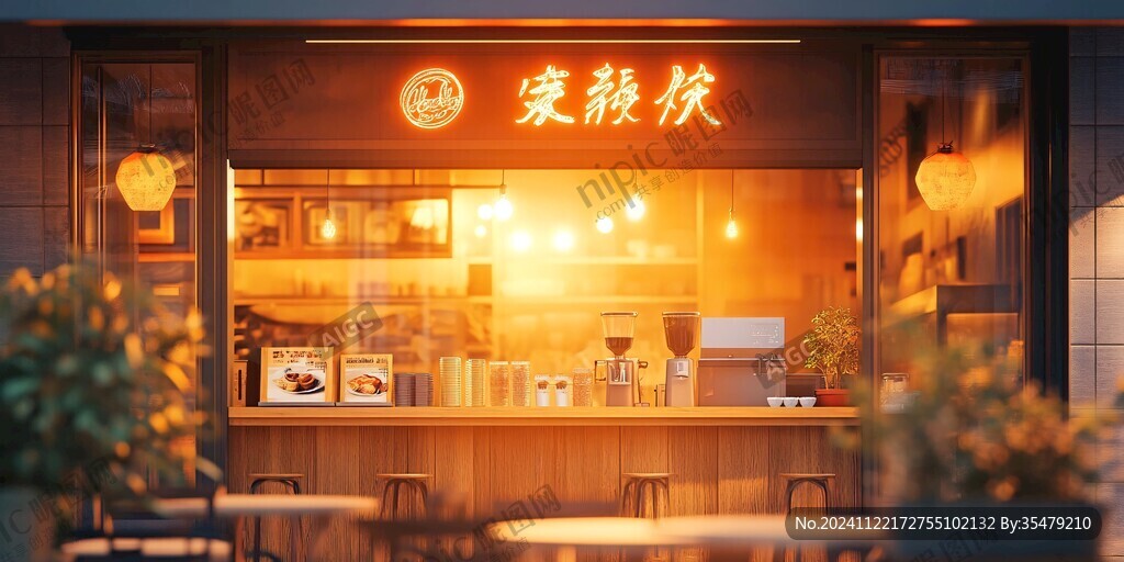 粥铺店铺门头
