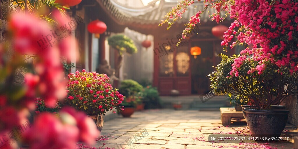 院落杜鹃花