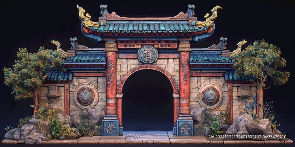岭南风格拱门