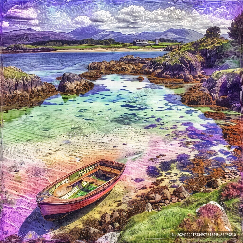 海湾艺术画