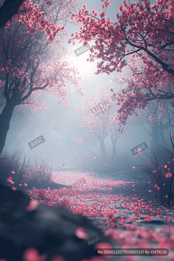 唯美梦幻梅花林