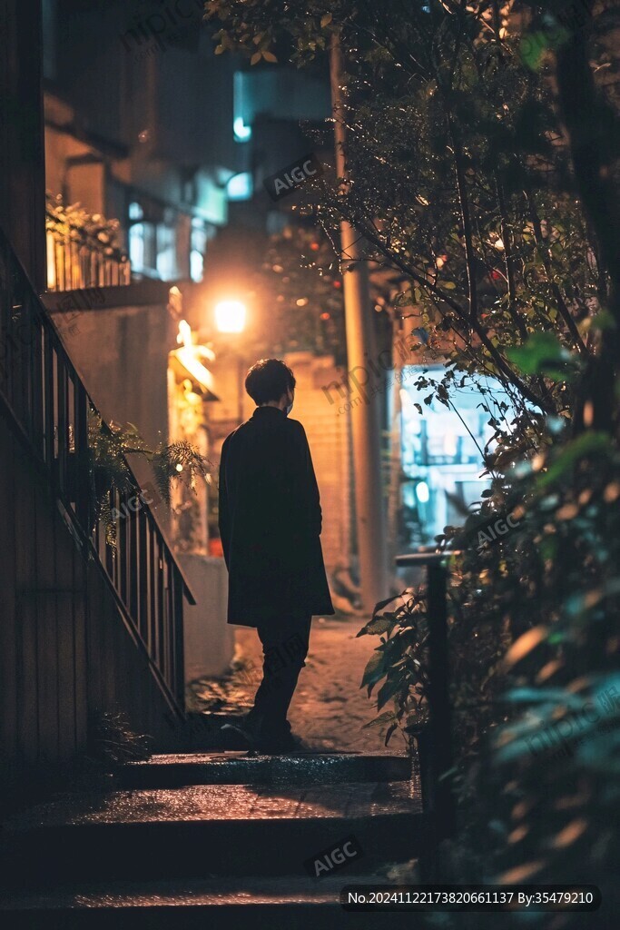 夜景人物