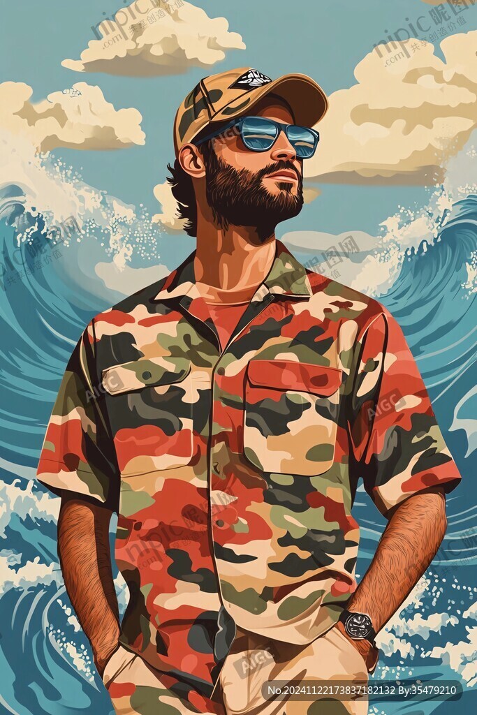 潮牌服装插画
