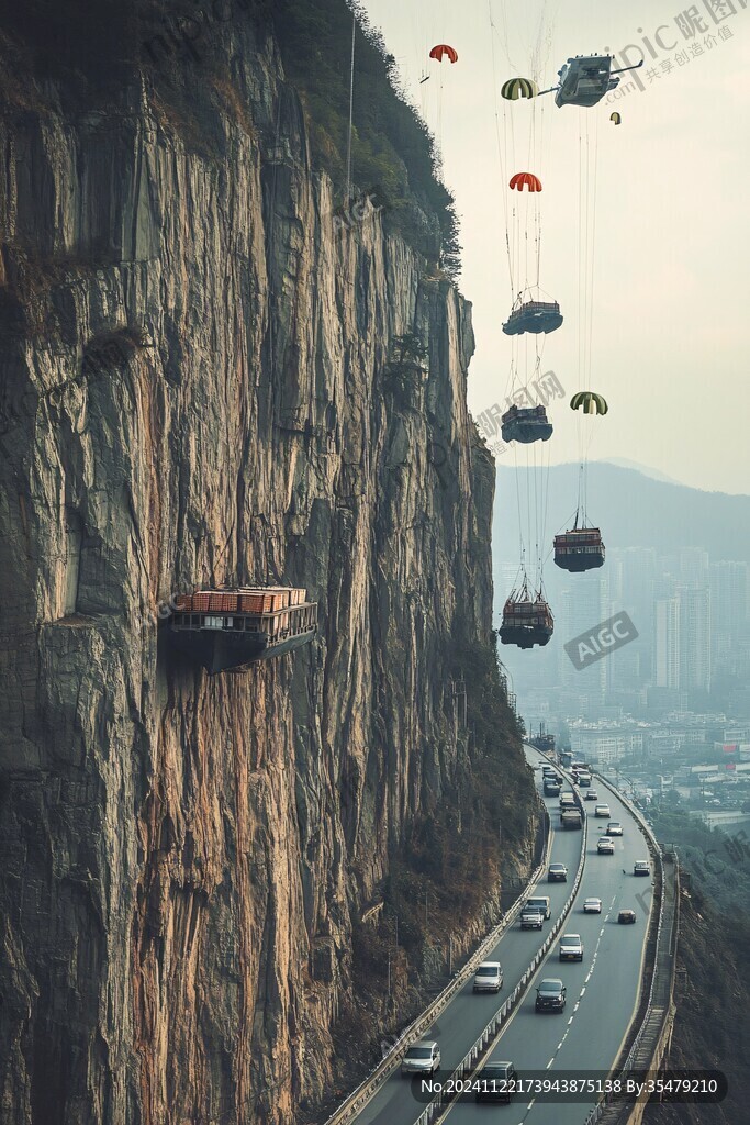 洪崖山索道
