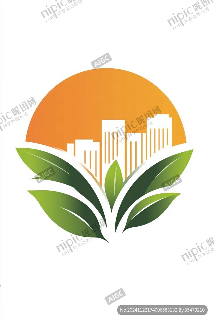 建筑城市绿化logo