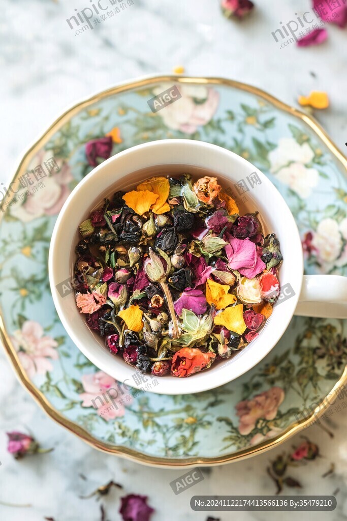 花果茶素材