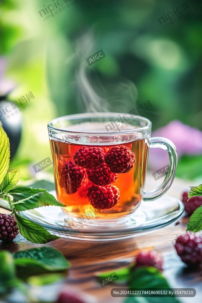 树莓果茶