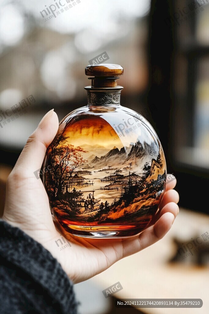 山水内画