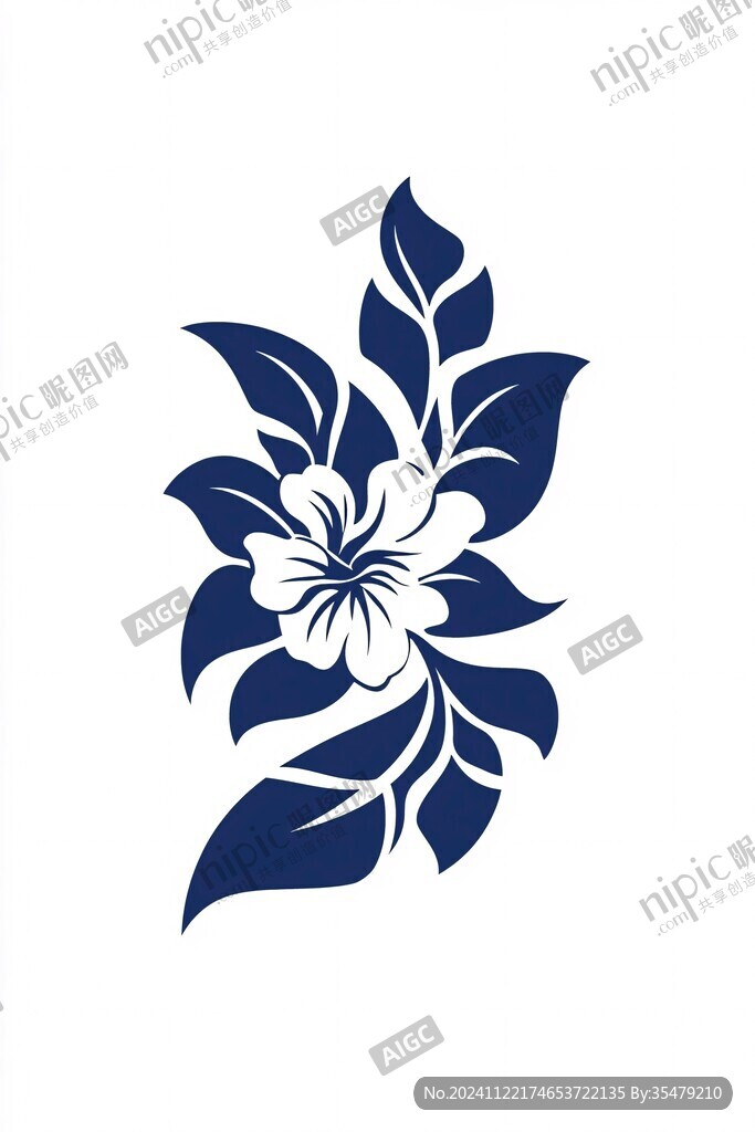 青花元素logo