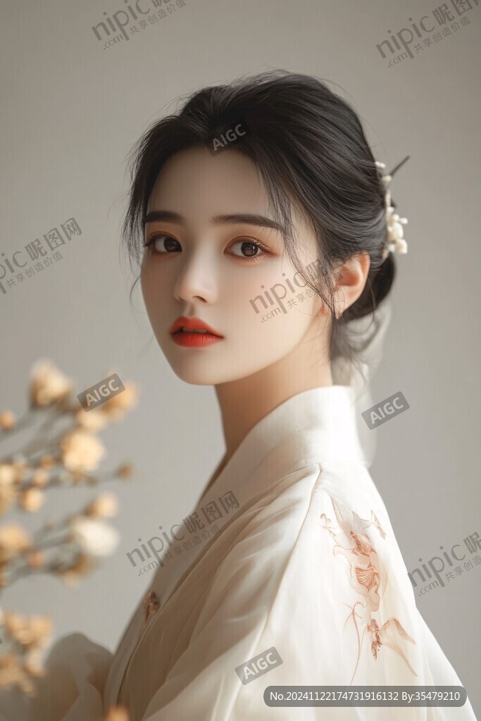 汉服拍照化妆