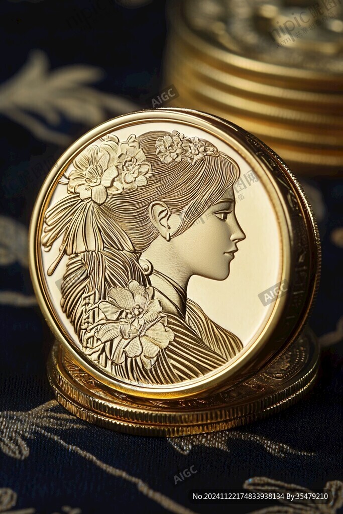 金币浮雕图