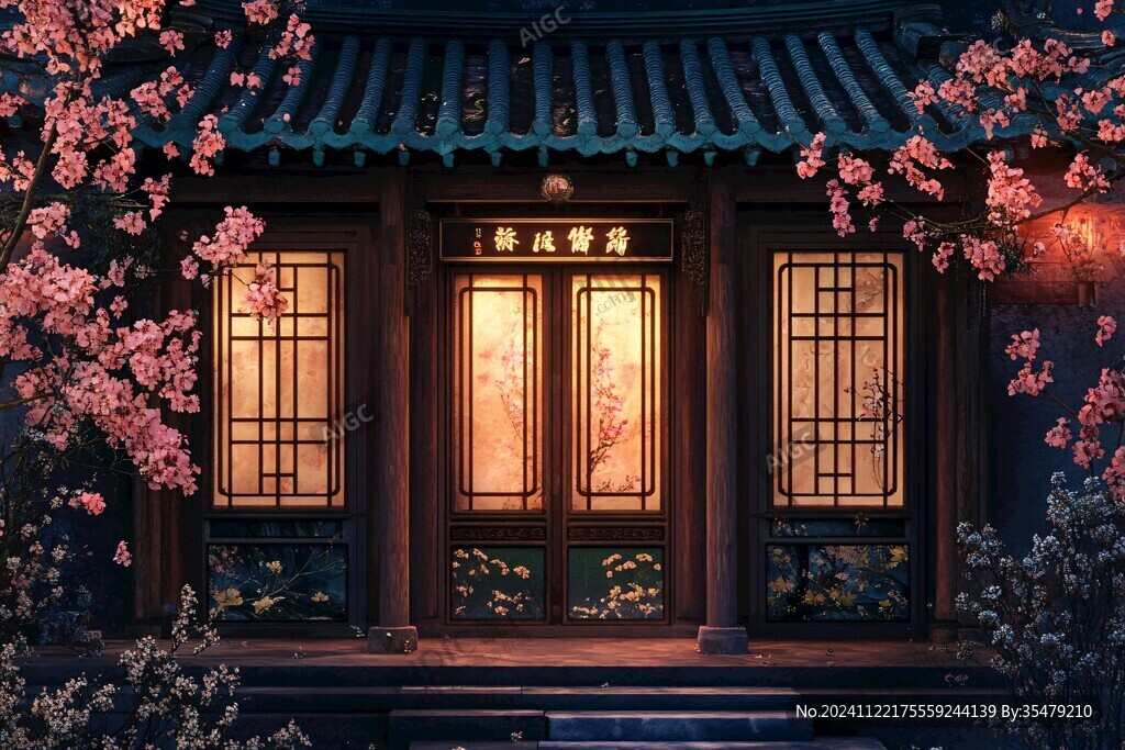 樱花门头