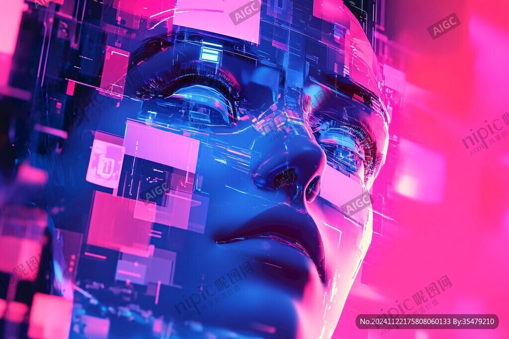 人工智能vr海报背景