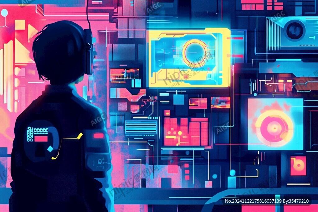 科技插画