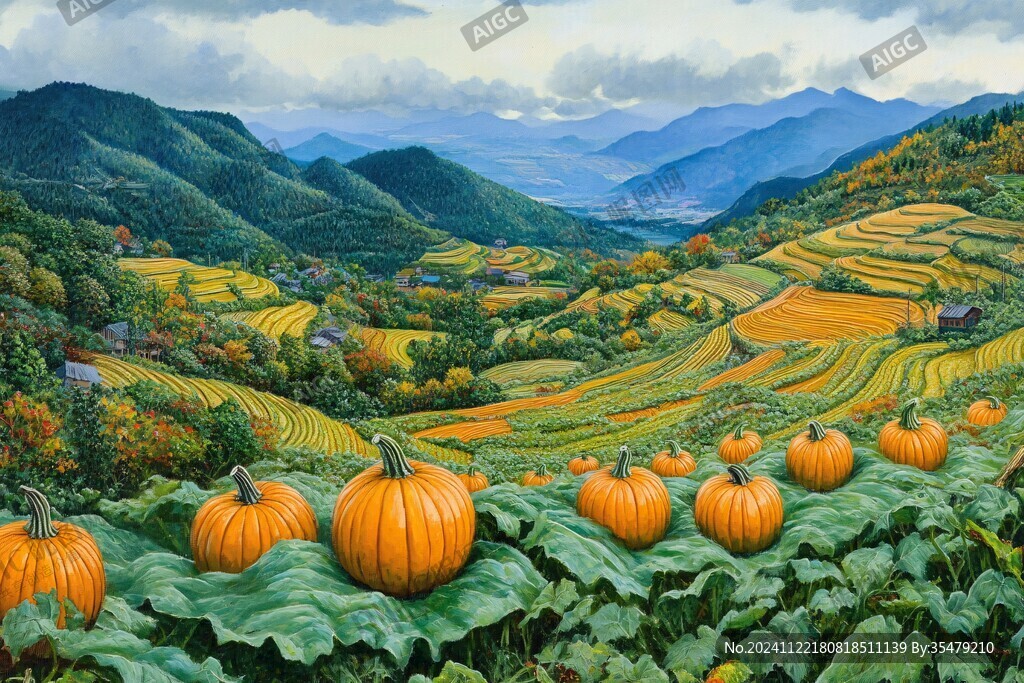 丰收风景画