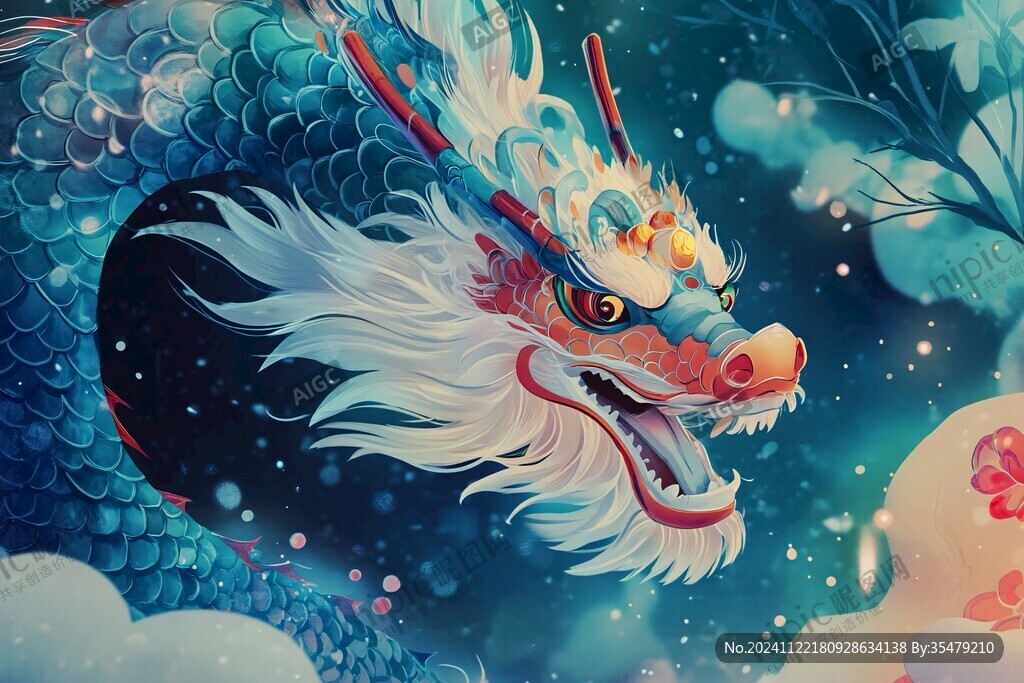 龙年横版插画