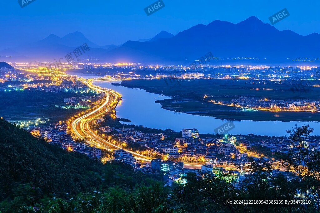 瓯北夜色