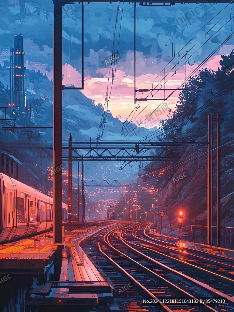 日系风景插画
