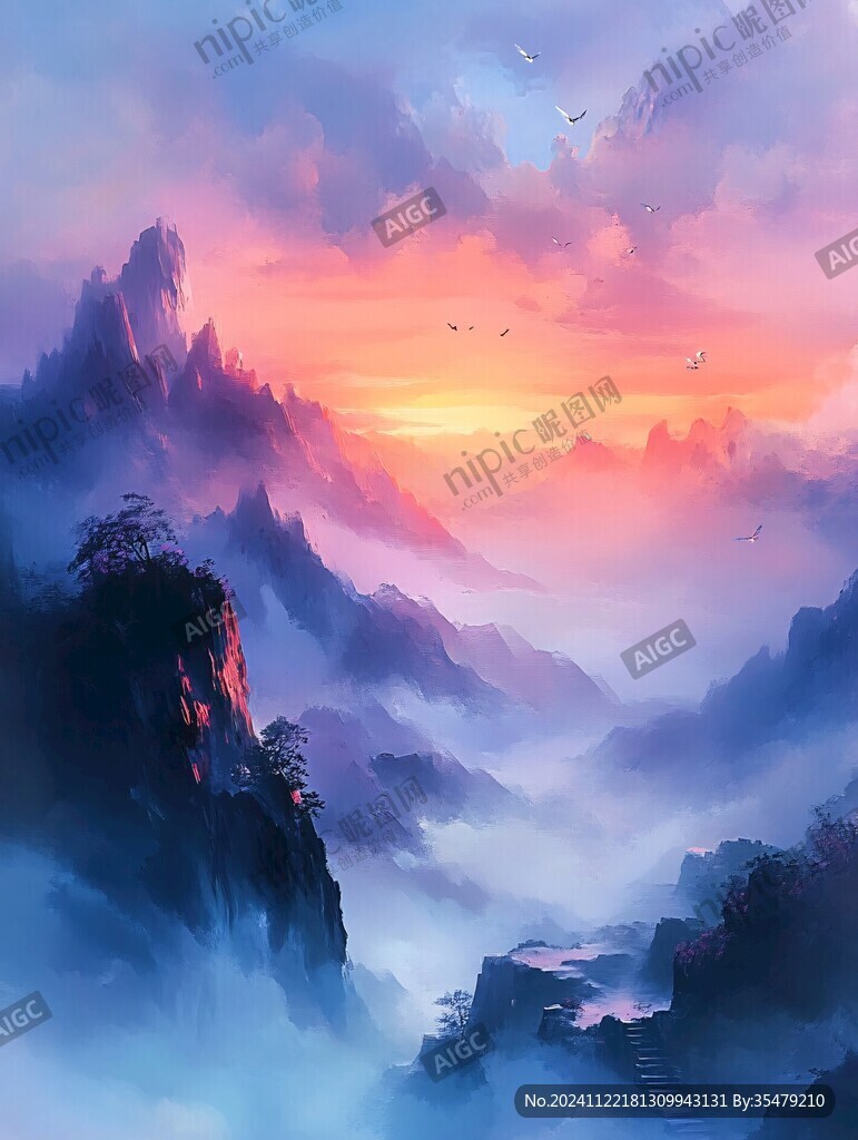 唯美云山风景画