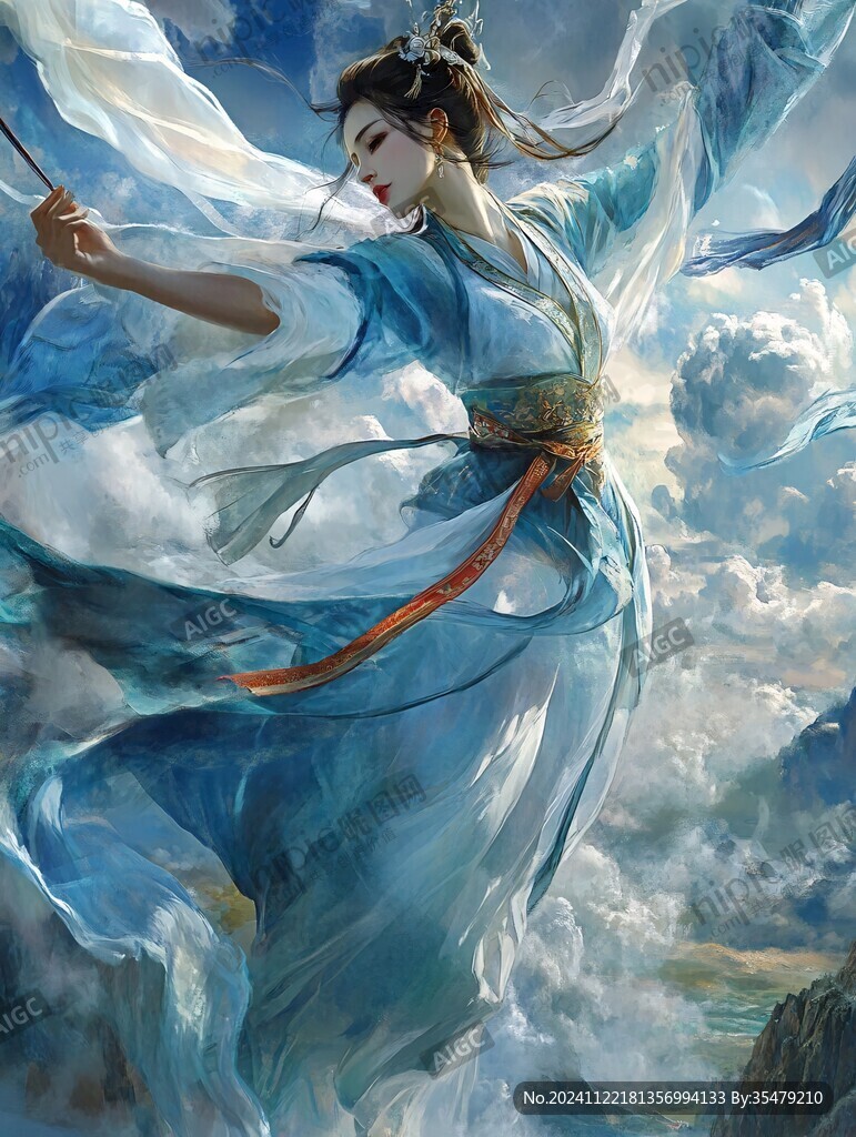 鹤女鹤啸九天飞天