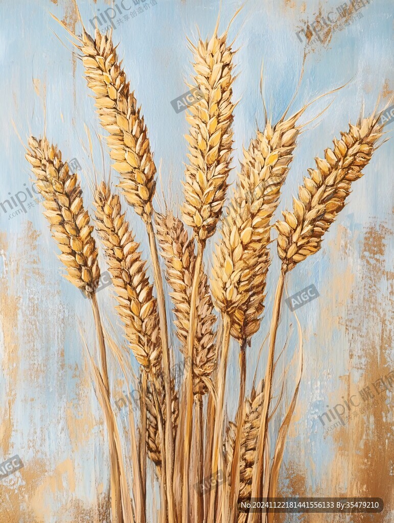 静物麦穗