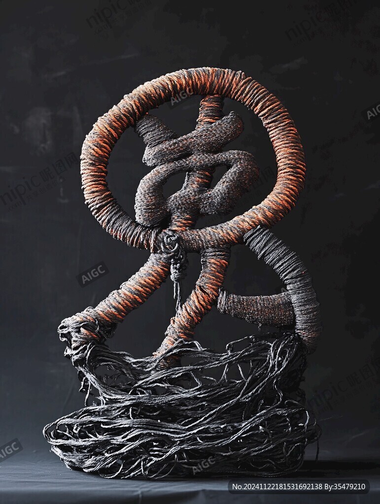 结绳艺术雕塑