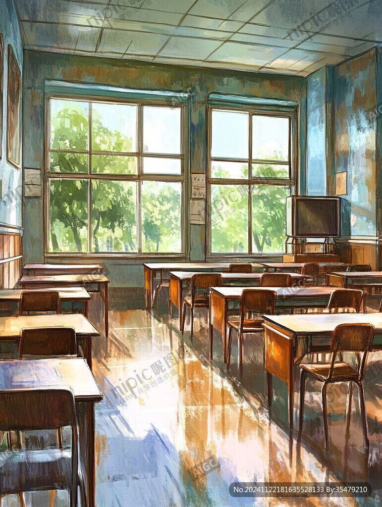 教室插画