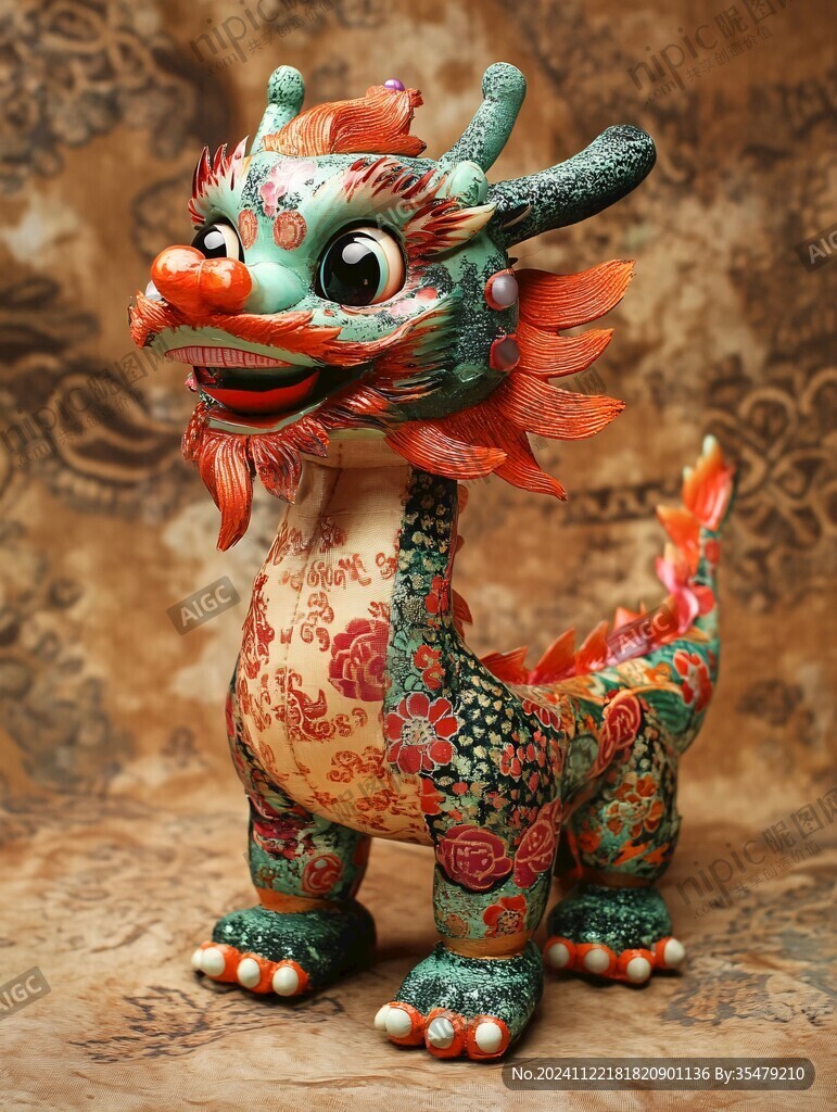 彩瓷龙